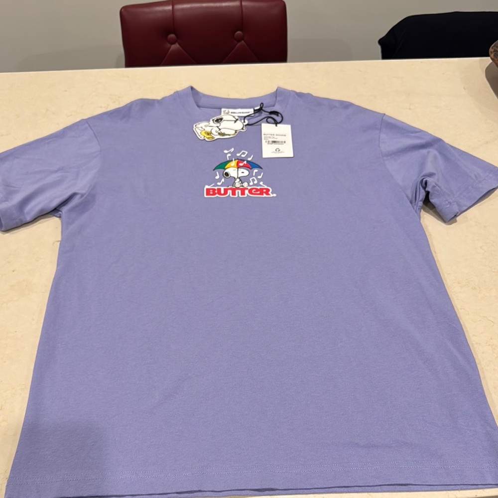 NWT Butter-Peanuts Periwinkle Short Sleeve Tee